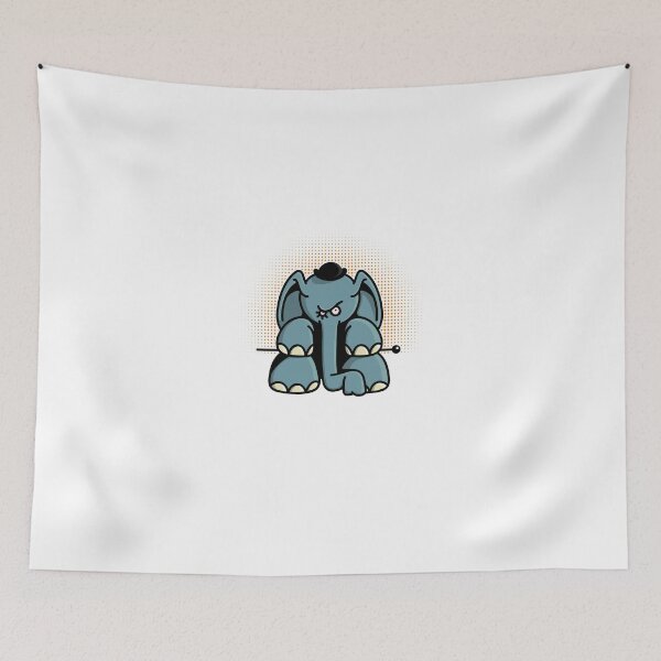 Item preview, Crazy Elephant with Bowler Hat and Walking Stick designed and sold by chrisbears.