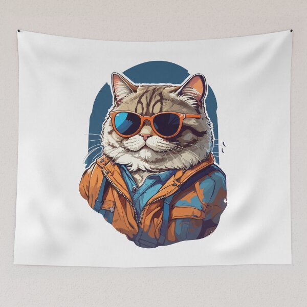 Item preview, Chubby Chic Showcasing the Unforgettable Chubby Cat designed and sold by Gooddaycanvas.