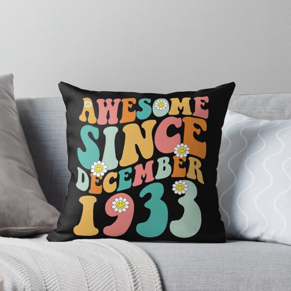 Item preview, Awesome Since December 1933 | Made In 1933 | Retro Groovy Birthday designed and sold by Christina-grich.