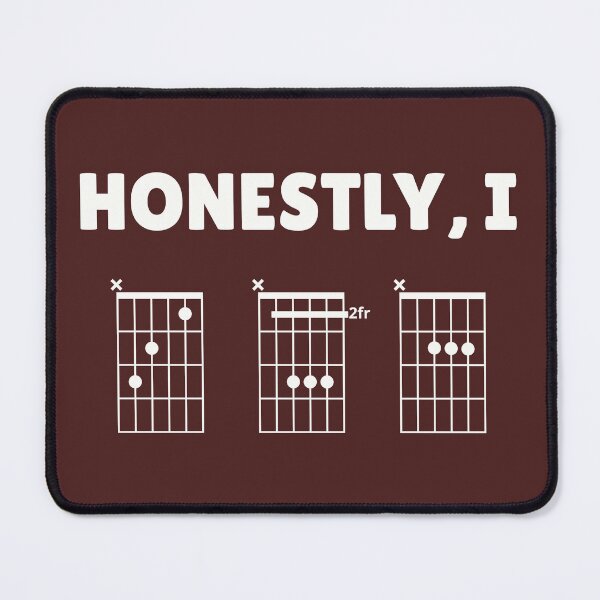 Item preview, Honestly, I CBA (guitar chords) designed and sold by guvnaguitars.