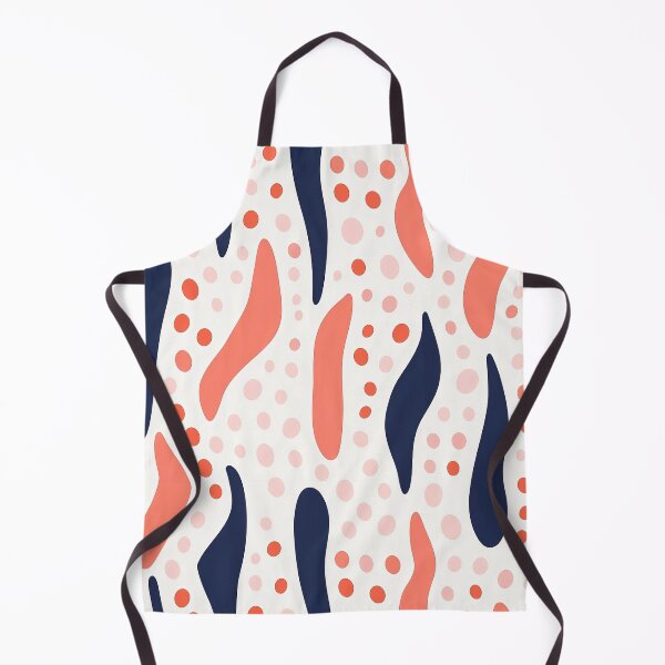 Item preview, Peach, navy, and pink abstract pattern designed and sold by exitbird.