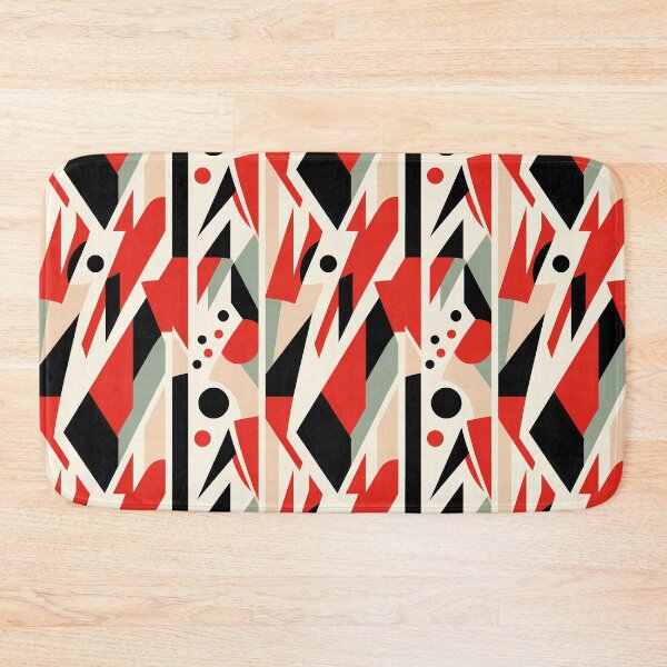 Item preview, Abstract Harmony Red, Black, and White Geometry designed and sold by 89BLACK.