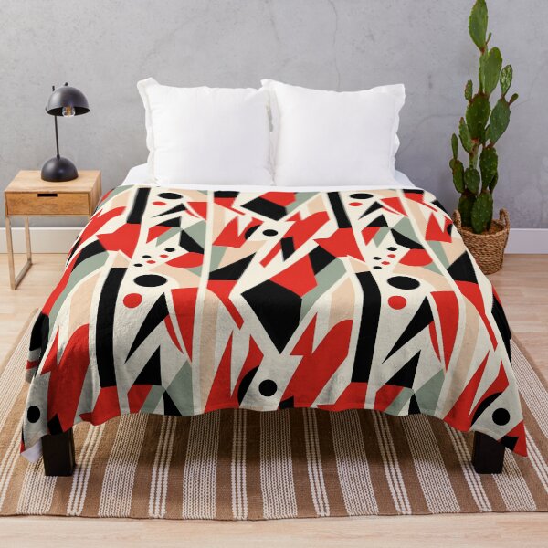 Item preview, Abstract Harmony Red, Black, and White Geometry designed and sold by 89BLACK.