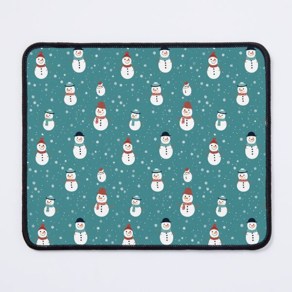 Item preview, Teal and White Cute Snowman, Composite Overlay Pattern #4 designed and sold by ARTficiallyAnon.