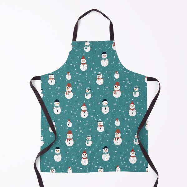 Item preview, Teal and White Cute Snowman, Composite Overlay Pattern #4 designed and sold by ARTficiallyAnon.