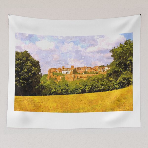 Item preview, View Of The Village From A Field Of Wheat designed and sold by Giuseppe Cocco.