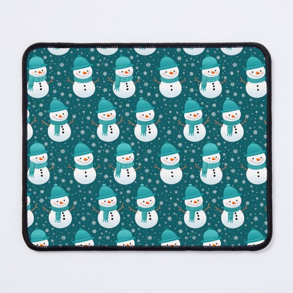 Item preview, Teal and White Cute Snowman, Composite Overlay Pattern #5 designed and sold by ARTficiallyAnon.