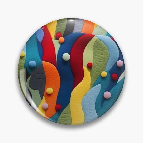 Item preview, Retro design that is reminiscent of pop art motifs made of fabric, wool and felt designed and sold by Pflugart.
