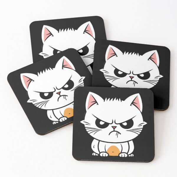 Item preview, Angry Cute Cat - Funny  designed and sold by Cutefy.