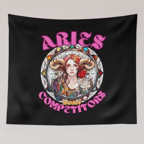 Item preview, Aries: Born Competitors. aries quote designed and sold by ZodiacWonders.