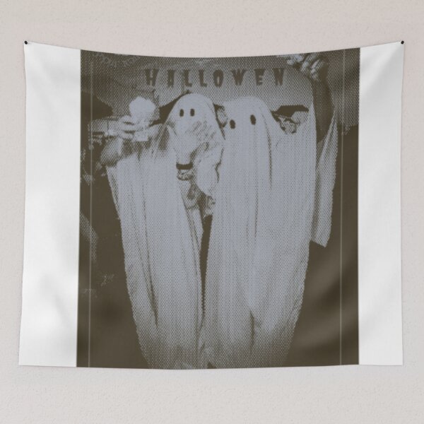 Item preview, Two Ghosts with ice cream Happy Halloween! designed and sold by aesthetNest.