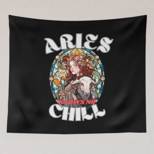 Item preview, Aries Knows No Chill designed and sold by ZodiacWonders.