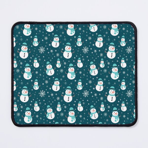 Item preview, Teal and White Cute Snowman, Composite Overlay Pattern #6 designed and sold by ARTficiallyAnon.