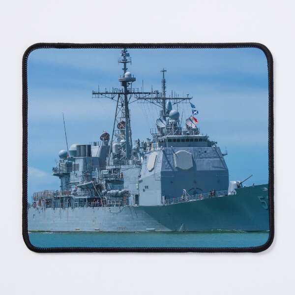 Item preview, STK109781M-Guided-missile cruiser USS Mobile Bay. designed and sold by StocktrekImages.