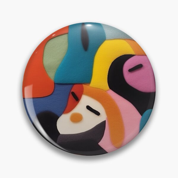 Item preview, Retro design that is reminiscent of pop art motifs made of fabric, wool and felt designed and sold by Pflugart.