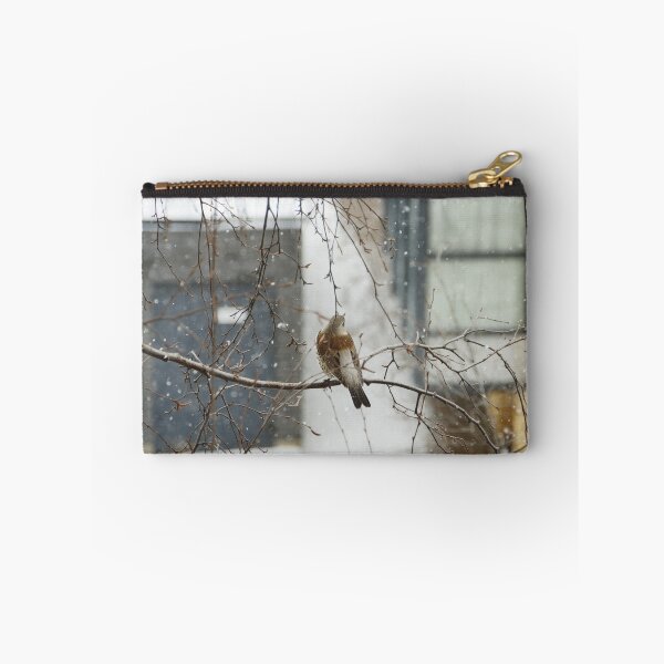 Item preview, song thrush sitting on a tree branch winter  designed and sold by mrivserg.