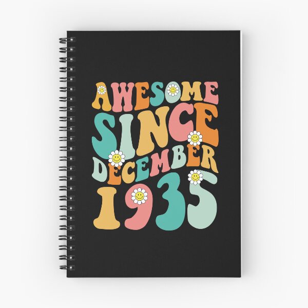 Item preview, Awesome Since December 1935 | Made In 1935 | Retro Groovy Birthday designed and sold by Christina-grich.
