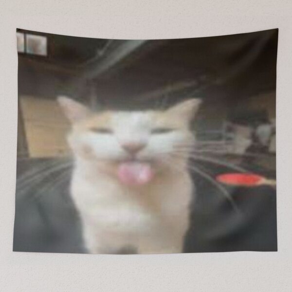 Item preview, goofy aah licking cat designed and sold by goofyahhprod.