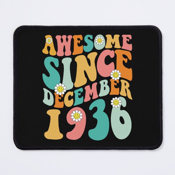 Item preview, Awesome Since December 1936 | Made In 1936 | Retro Groovy Birthday designed and sold by Christina-grich.