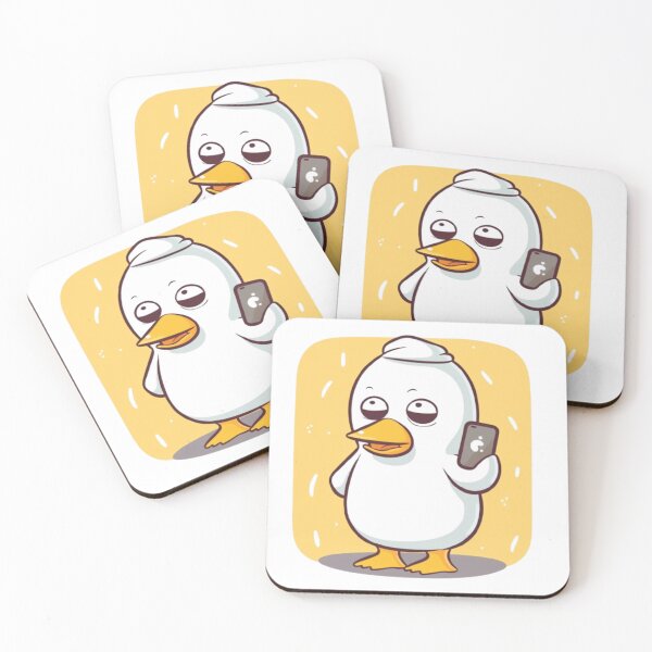 Item preview, Duck talking on the phone (white background only) designed and sold by Nopphadon44.