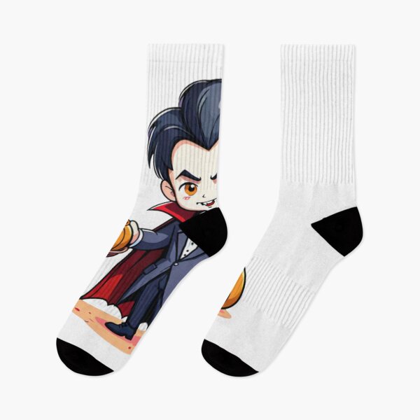 Item preview, Cute dracula holding pumpkin basket with candy designed and sold by Nin AZ.