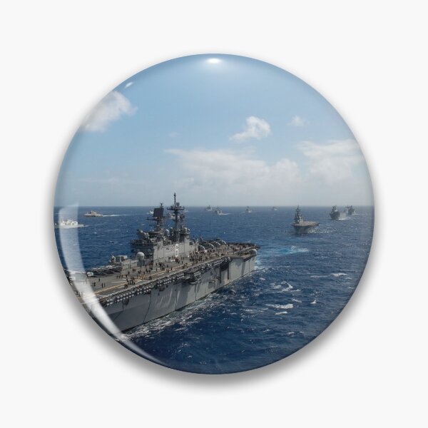 Item preview, STK109778M-USS America leads a fleet of Navy ships during Rim of the Pacific 2016. designed and sold by StocktrekImages.