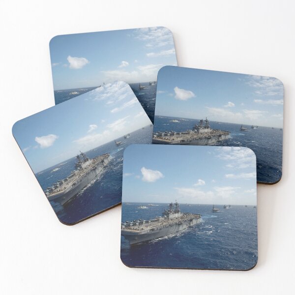 Item preview, STK109778M-USS America leads a fleet of Navy ships during Rim of the Pacific 2016. designed and sold by StocktrekImages.