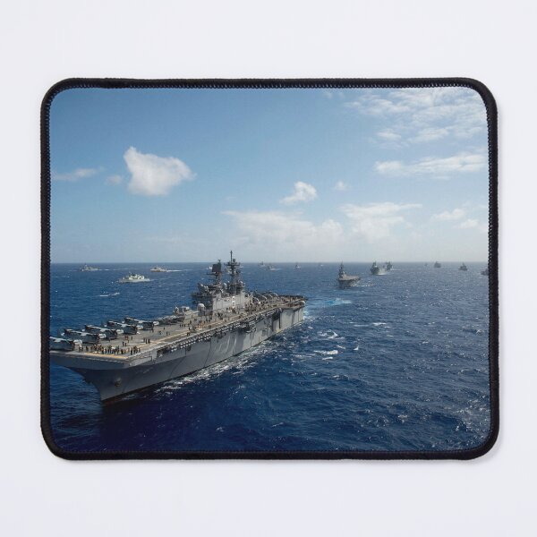 Item preview, STK109778M-USS America leads a fleet of Navy ships during Rim of the Pacific 2016. designed and sold by StocktrekImages.