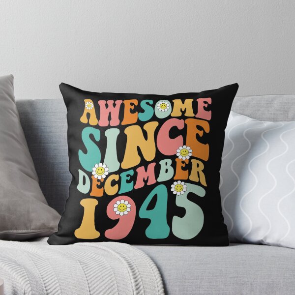 Item preview, Awesome Since December 1945 | Made In 1945 | Retro Groovy Birthday designed and sold by Christina-grich.