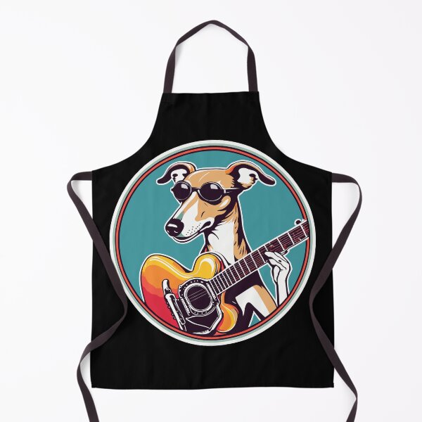 Item preview, Whippet in Sunglasses Playing Guitar designed and sold by Ameiva-Apparel.