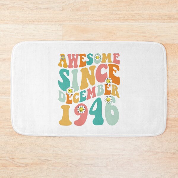 Item preview, Awesome Since December 1946 | Made In 1946 | Retro Groovy Birthday designed and sold by Christina-grich.