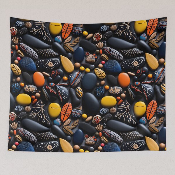 Item preview, African pattern - Pebble Mosaic designed and sold by ART-VUVULE.