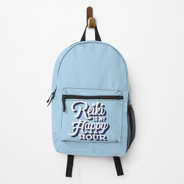 Item preview, Reiki Is My Happy Hour - white and blue design designed and sold by EvaAngel.