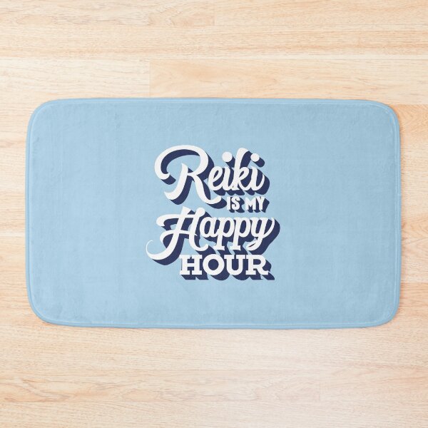 Item preview, Reiki Is My Happy Hour - white and blue design designed and sold by EvaAngel.