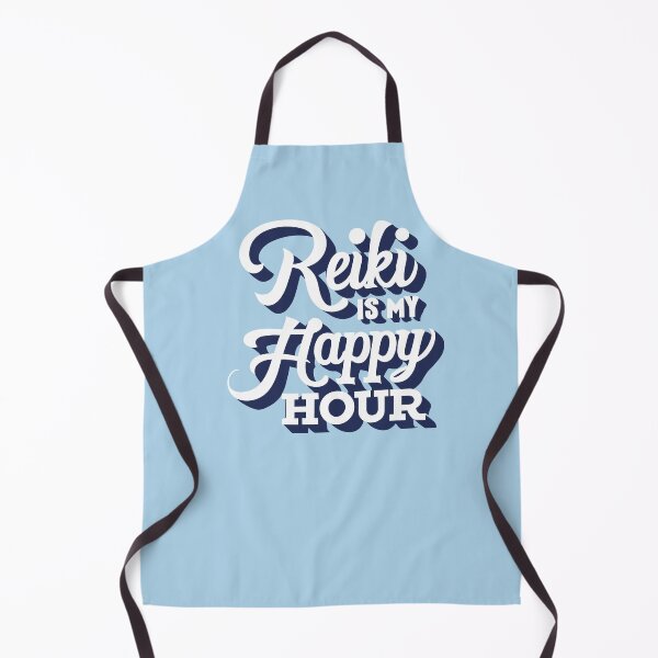Item preview, Reiki Is My Happy Hour - white and blue design designed and sold by EvaAngel.