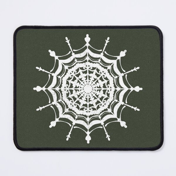 Item preview, Victorian Lace Spider Web Mandala - Pine + Snow designed and sold by Irene Estelle.
