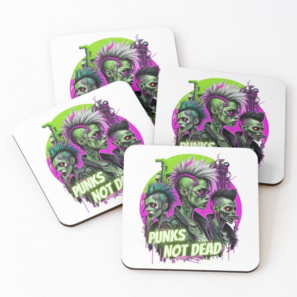 Item preview, Retro Punks Not Dead Zombie Alternative Design designed and sold by risingphoenix6.