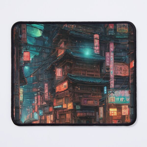 Item preview, Futuristic Ramen Shop Painting  designed and sold by BentoPrint.