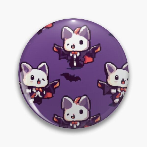 Item preview, Vampire Cat Pattern designed and sold by FoxOfPixels.