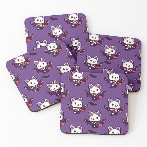 Item preview, Vampire Cat Pattern designed and sold by FoxOfPixels.