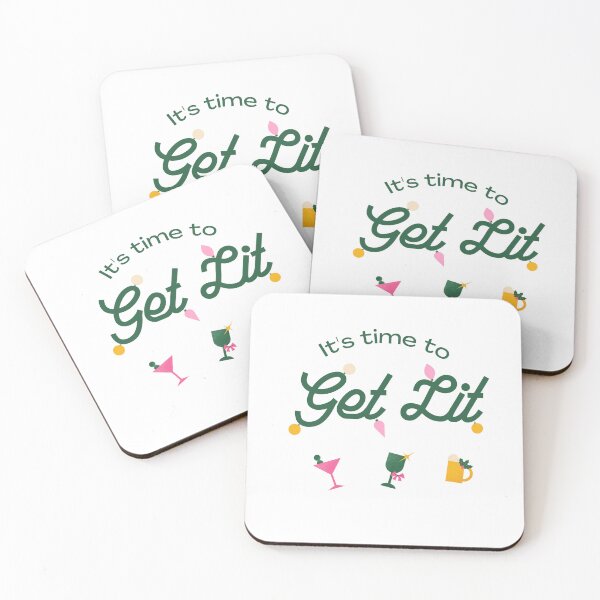 Item preview, Get Lit! Christmas with drinks designed and sold by Dark & Darling.