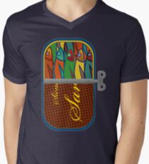 Pop art: Sardine Men's V-Neck T-Shirt
