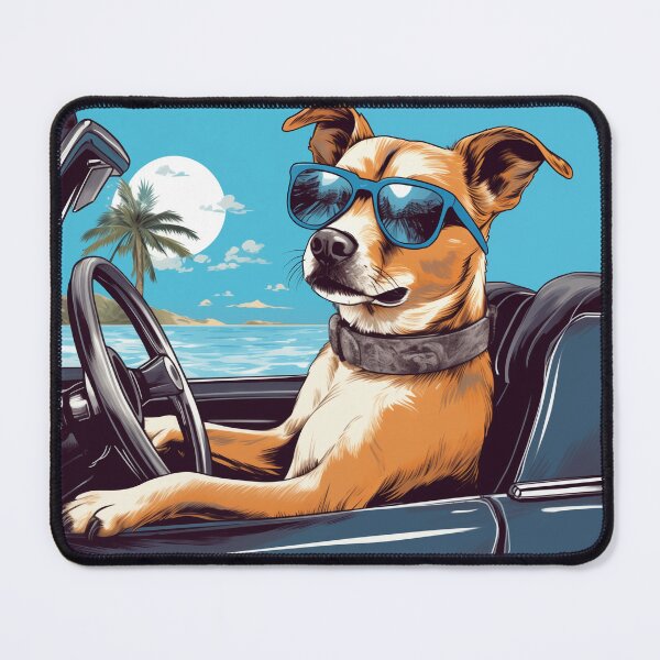 Item preview, Cool Driving Dog designed and sold by KickbackDogs.