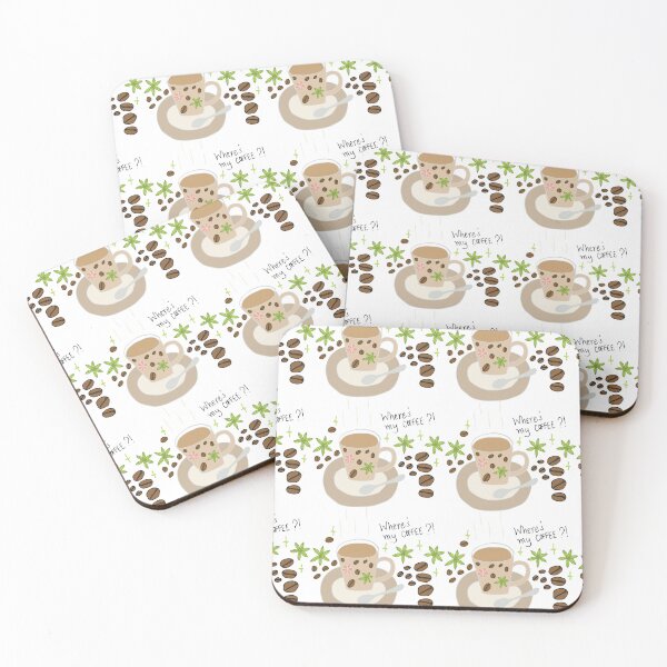 Item preview, Where's my coffee graphic - small designed and sold by SerahO.