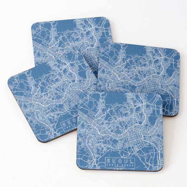Item preview, Seoul City Map of South Korea - Blueprint designed and sold by deMAP.