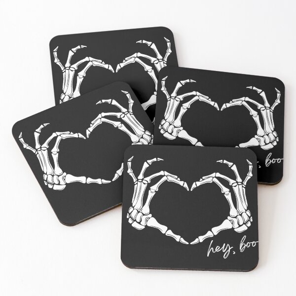 Item preview, Spooky Skeleton Love Heart Hands Halloween   designed and sold by Dark & Darling.