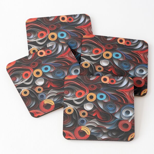 Item preview, Retro design that is reminiscent of pop art motifs made of fabric, wool and felt designed and sold by Pflugart.