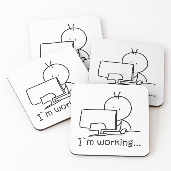 Item preview, I`m working doodle illustration designed and sold by InstaCreatives.