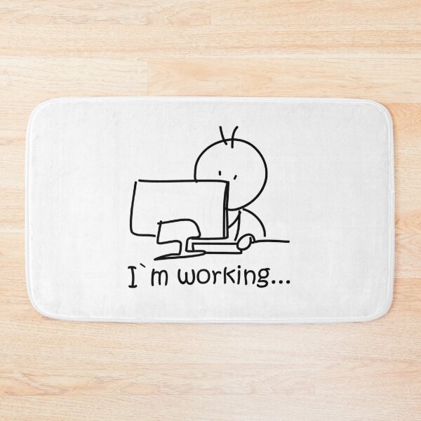 Item preview, I`m working doodle illustration designed and sold by InstaCreatives.