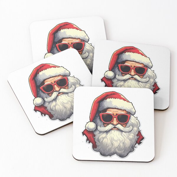 Item preview, Christmas Santa In Glasses | Classic T-Shirt designed and sold by NicolasGlowArt.